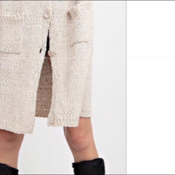 Duster Button Front Tribal Hoodie Cardigan - Picture 5 of 5